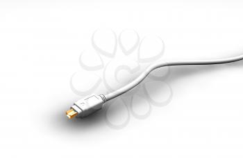 Royalty Free Clipart Image of a Cable