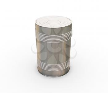 Royalty Free Clipart Image of a Tin Can