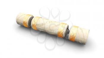Royalty Free Clipart Image of a Christmas Cracker