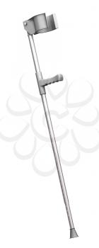 Royalty Free Clipart Image of a 3D Crutch