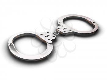 Royalty Free Clipart Image of a Handcuffs
