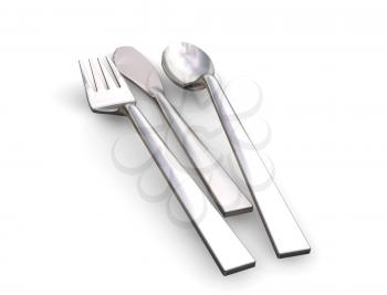 Royalty Free Clipart Image of a Cutlery