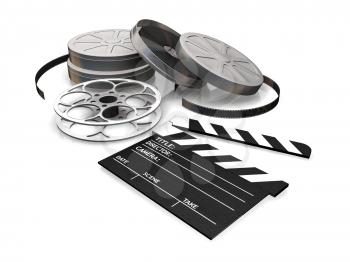Royalty Free Clipart Image of a Film Reels
