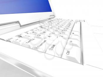 Royalty Free Clipart Image of a Computer Keyboard