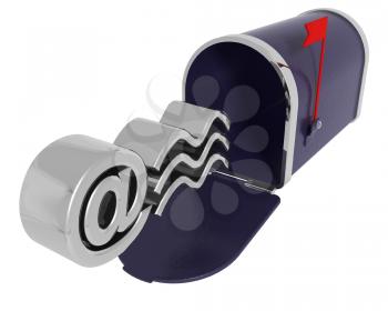 Royalty Free Clipart Image of a Email Symbol