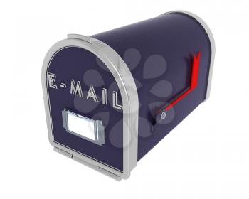 Royalty Free Clipart Image of an Email Box