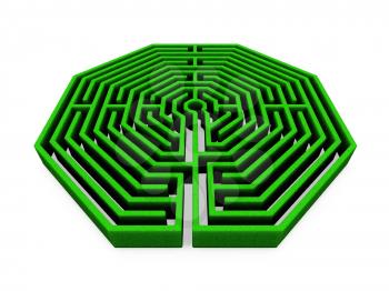 Royalty Free Clipart Image of a Maze
