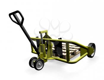Royalty Free Clipart Image of a Trolley