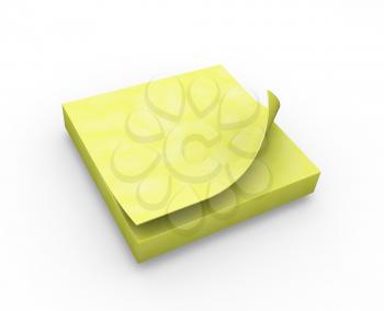 Royalty Free Clipart Image of a Post-It Notes