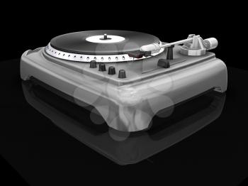 Royalty Free Clipart Image of a Turntable