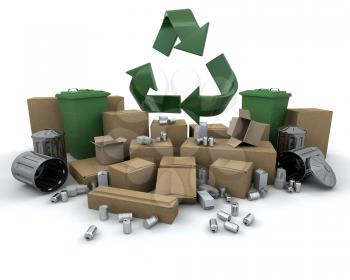 Royalty Free Clipart Image of Recycling