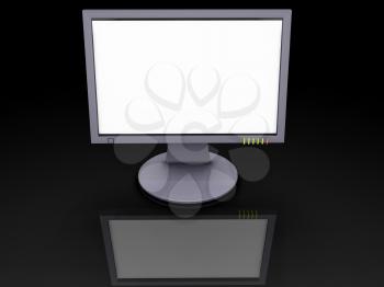 Royalty Free Clipart Image of a Screen