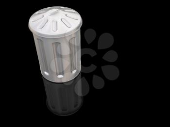Royalty Free Clipart Image of a Trash Can