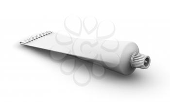 Royalty Free Clipart Image of a Blank Tube