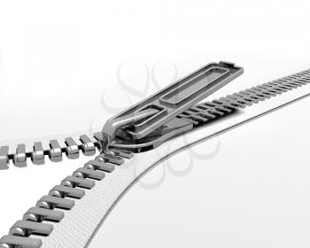 Royalty Free Clipart Image of a Zipper