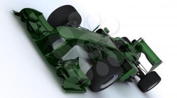 3D render of a Generic open wheeled racing car