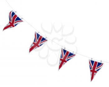 3D render of Union Jack Bunting and Banners
