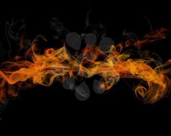 Abstract background with a fire and smoke effect