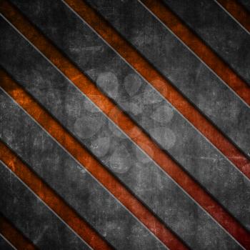 Grunge diagonal stripes on an orange background