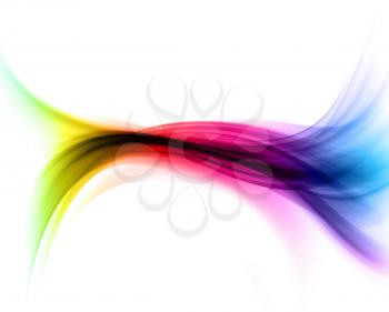Abstract background of flowing lines in rainbow colours
