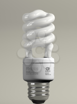 Royalty Free Clipart Image of an Energy Bulb