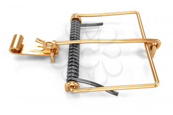 Royalty Free Clipart Image of Mousetrap Mechanism 