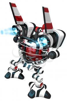 Royalty Free Clipart Image of a robot web cam.