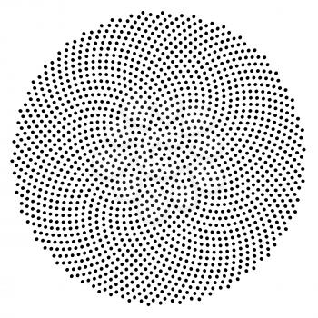 1597 dots generated in golden ratio spiral, positions accurate to 10 digits.1597 is a fibonacci number as well.