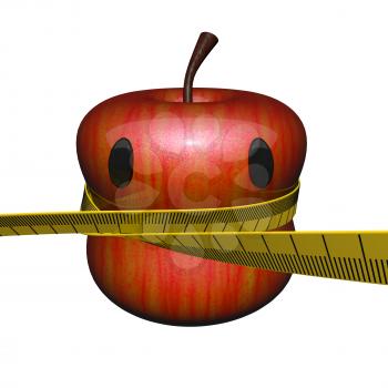 Fitness Concept Apple, cute.