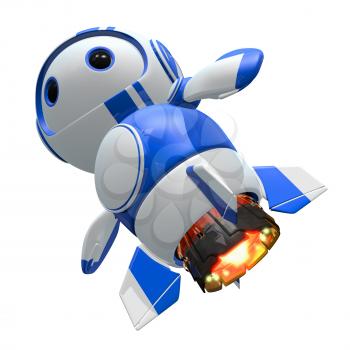 Blueberry bot with jet upgrades. Faster, tougher. 