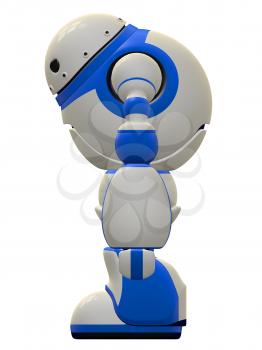 Side view of the software security robot concept.