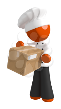 Orange Man Chef Receiving Box