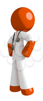 Orange Man doctor Hero Stance