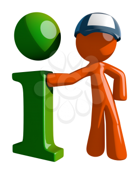 Orange Man postal mail worker  Info Icon