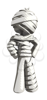 Mummy or Personal Injury Concept with Hands on Hips