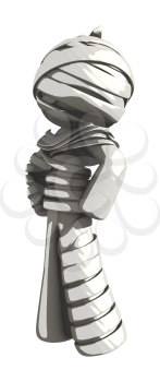 Mummy or Personal Injury Concept Standing like a Hero
