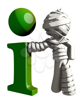 Mummy or Personal Injury Concept Large Info Symbol