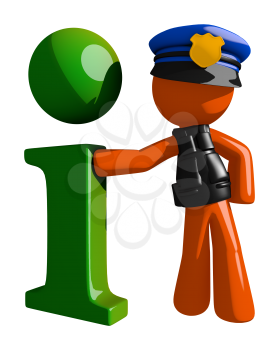 Orange Man police officer  Info Icon