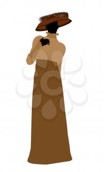 Royalty Free Clipart Image of a Victorian Woman