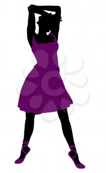 Royalty Free Clipart Image of a Ballet Dancer