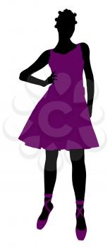 Royalty Free Clipart Image of a Ballet Dancer