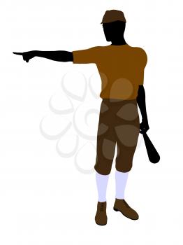 Royalty Free Clipart Image of a Baseball Player