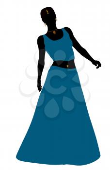 Royalty Free Clipart Image of a Belly Dancer