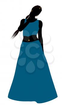 Royalty Free Clipart Image of a Belly Dancer