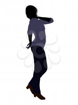 Royalty Free Clipart Image of a Casual Female