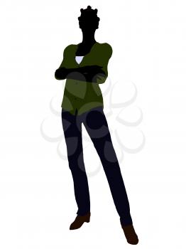 Royalty Free Clipart Image of a Casual Clothes