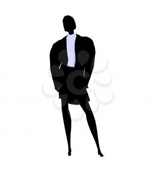 Royalty Free Clipart Image of a Woman in a Business Suit