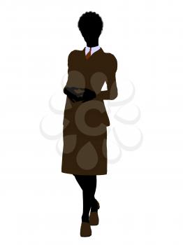 Royalty Free Clipart Image of Woman in a Business Suit
