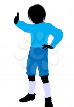 Royalty Free Clipart Image of a Boy Giving a Thumbs Up