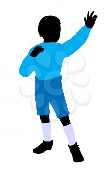 Royalty Free Clipart Image of a Little Boy